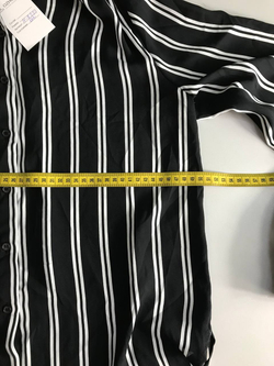 Блузка H&M в полоску, маркировка 36, визуально на 42 размер