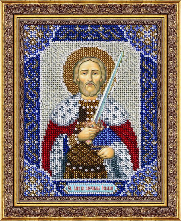 Набор для вышивания бисером Паутинка, Св. Блгв. кн. Александр Невский 14х18 см