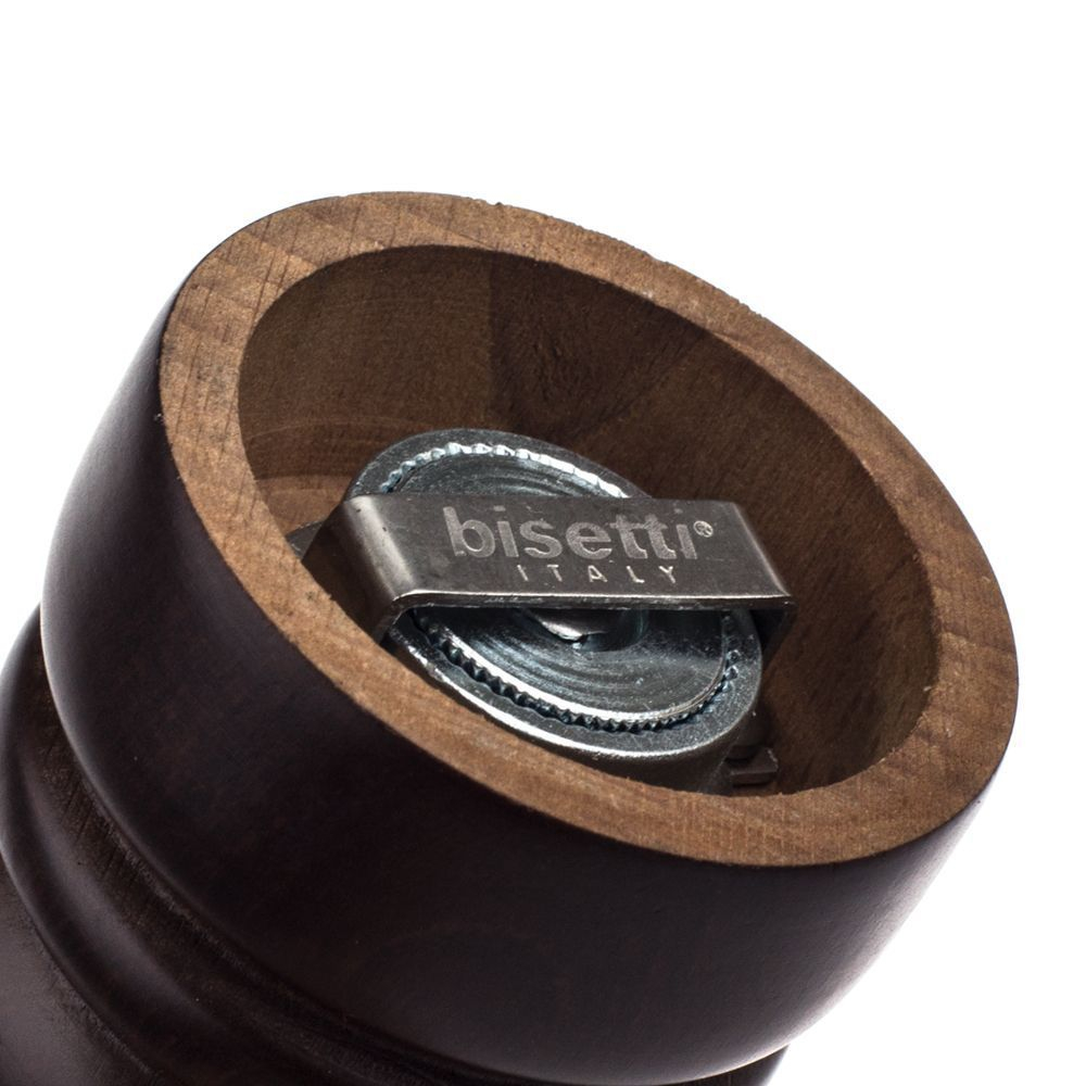 Мельница для перца 13см Bisetti Roma темное дерево Италия фрагмент