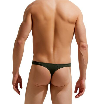 Мужские хлопковые трусы-тонги Modern Essentials Thong (Размер: M) (Цвет: хаки)
