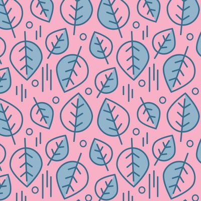 Синие листья на розовом