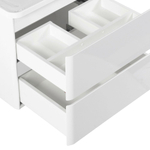 Тумба подвесная с раковиной BelBagno ALBANO-600-2C-SO-BL Bianco Lucido, раковина BB600/455-LV-MR-ALR