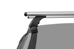 Багажник на крышу LUX с дугами 1,2м аэро-трэвэл (82мм) для Honda Civic VIII Sedan 2006-2012(арт.690014+846059+690656)