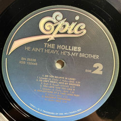 Винтажная виниловая пластинка LP The Hollies He Ain't Heavy, He's My Brother (США 1975)