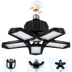 Складной светильник с 5 регулируемыми панелями, E26/E27, 120Вт