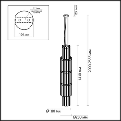 Подвесная люстра Odeon Light 4938/9
