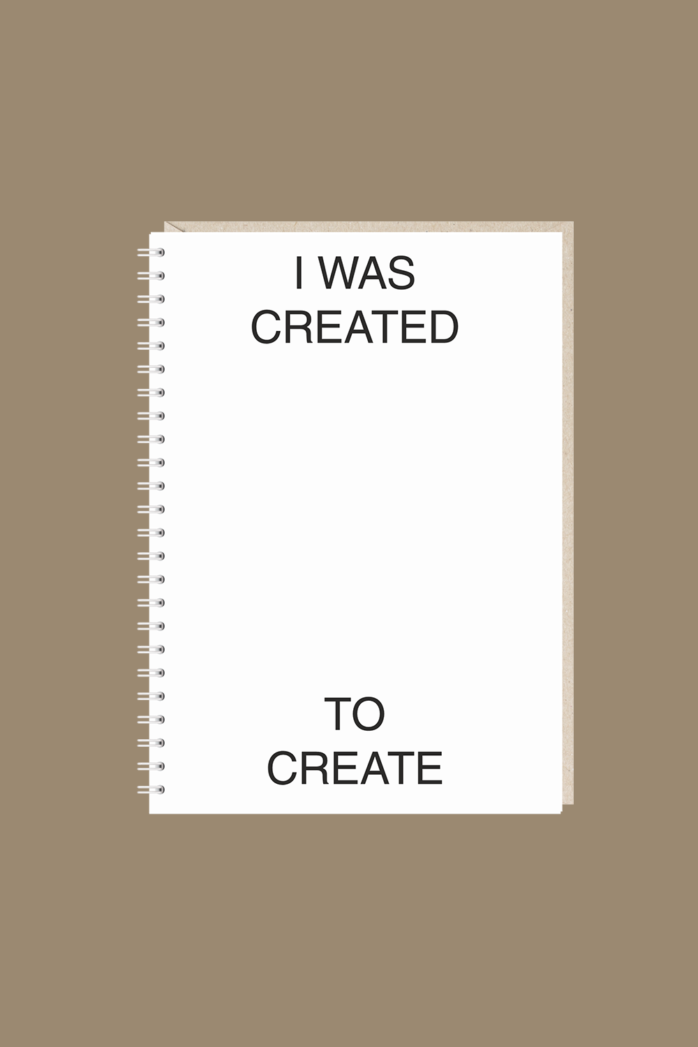 Блокнот "i was created to create"