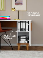 Стол письменный Вест, угловой с тумбой и ящиками