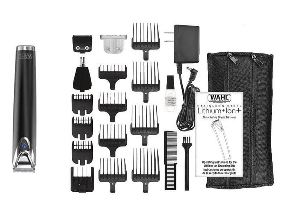 Триммер для стрижки усов и бороды Wahl LI+ Stainless Steel Advanced (9864-016) - 5