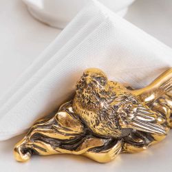 Держатель для салфеток Птичка Бронза