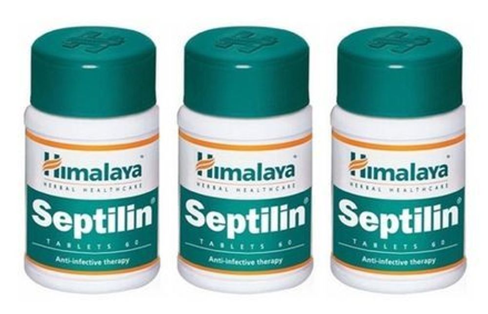 Таблетки Септилин Himalaya Herbals Septilin 60 таб 3 уаковки