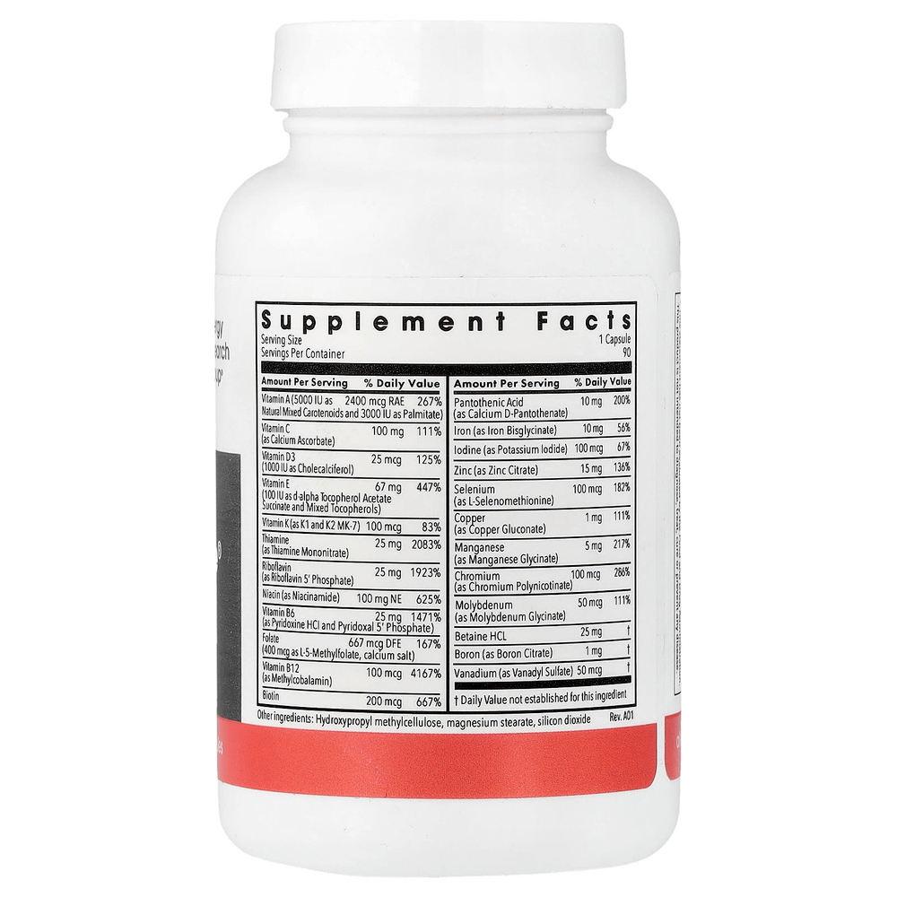 Metabolic Maintenance, The Big One®, мультивитамины с железом, 90 вегетарианских капсул