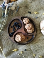 Менажница деревянная сервировочная из кедра для подачи