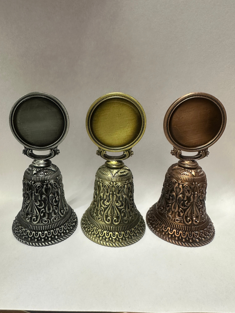 Колокольчик металл «Круг» заготовка, 3 цвета