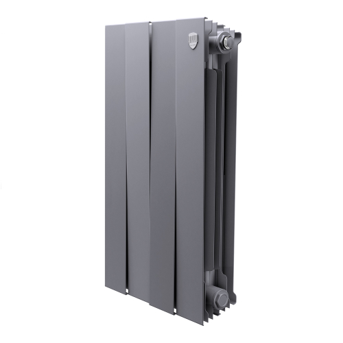 Радиатор биметаллический Royal Thermo PianoForte 500 Серебристый - 4 секц.