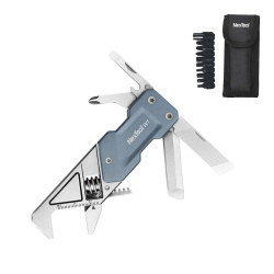 Мультитул-ключ Nextool Light Wrench W1 с набором бит, 6 функций, голубо-серый (NE20270)
