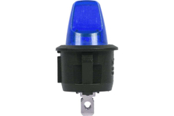 Клавишный выключатель REXANT круглый 12V 16А (3с) ON-OFF синий с подсветкой (RWB-224, SС-214) 36-2591
