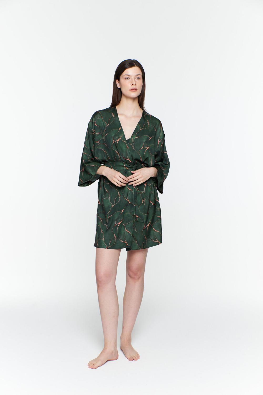 Халат из натурального шелка