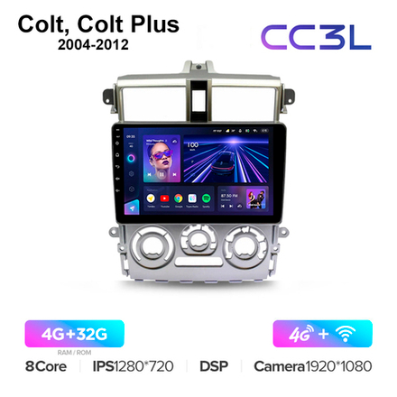 Teyes CC3L 9"для Mitsubishi Colt, Colt Plus 2004-2012