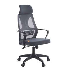 Офисное кресло Chairman CH636 черный пластик, темно-серый