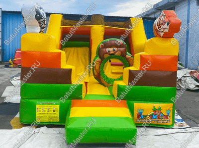 Коммерческий надувной батут "Сафари",  4.80*2.90*2.55 м