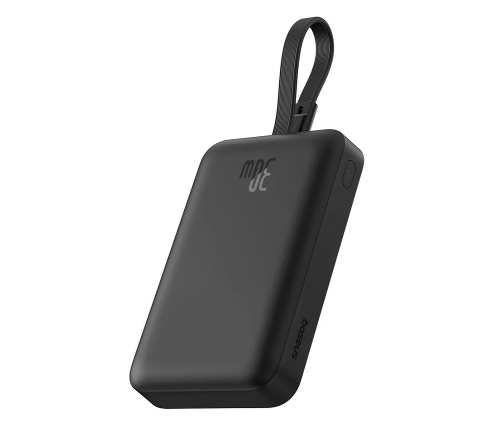Baseus Внешний аккумулятор Magnetic 2 in 1 Power Bank 30W 10000mah, черный