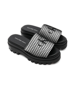 Шлепанцы TOOTHY COMBAT CALVIN KLEIN JEANS - черный(YW0YW00950)