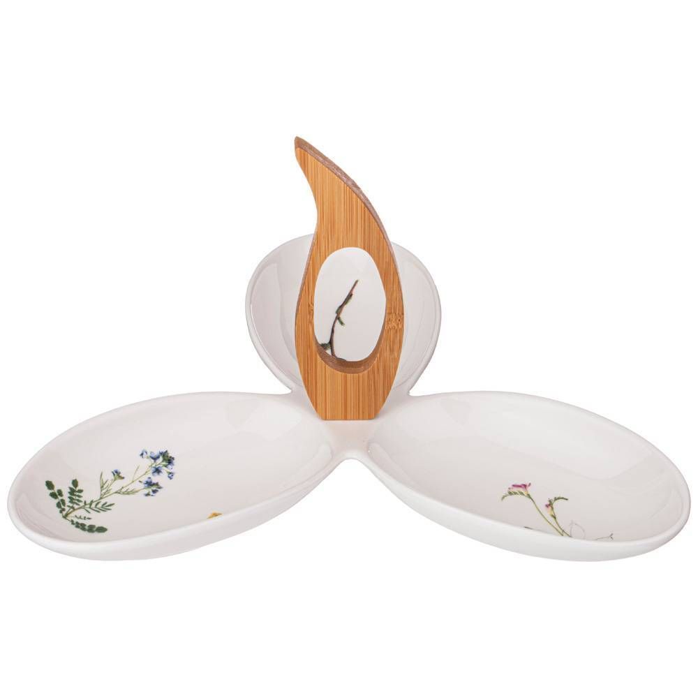 МЕНАЖНИЦА BRONCO "MEADOW" 3-СЕКЦИИ С РУЧКОЙ 27*24*2,5 СМ (КОР=12ШТ.)