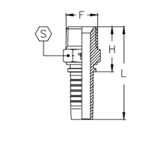 Фитинг DN 38 NPTF 1.1/2