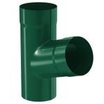 Тройник трубы Aquasystem D125/90 мм RAL 6005 зеленый