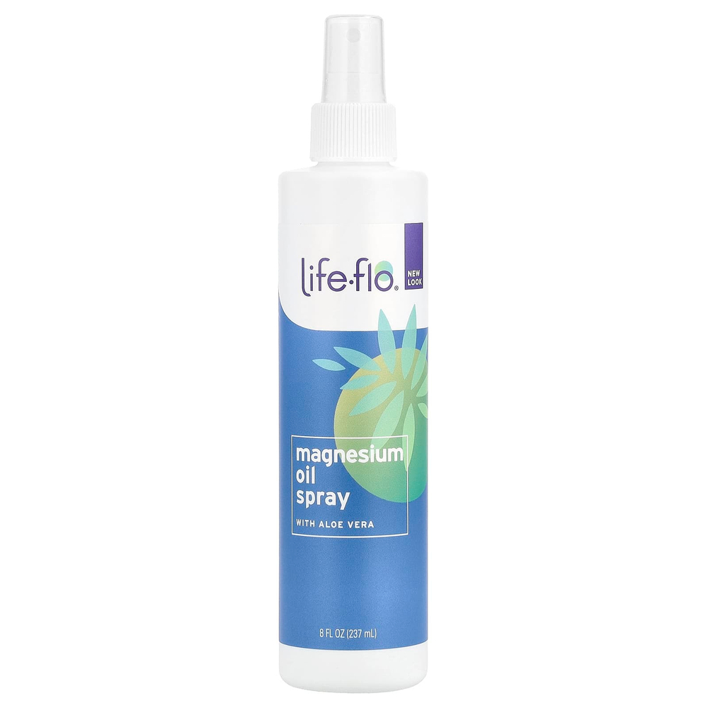 Life-flo, спрей с магниевым маслом, с алоэ вера, 237 мл (8 жидк. унций)