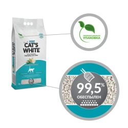 Cat's white marseille soap наполнитель комкующийся для кошачьего туалета с ароматом марсельского мыла - 10 л
