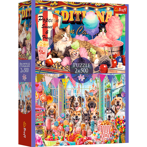 Puzzles - &quot;2x500&quot; - Fluffy friends