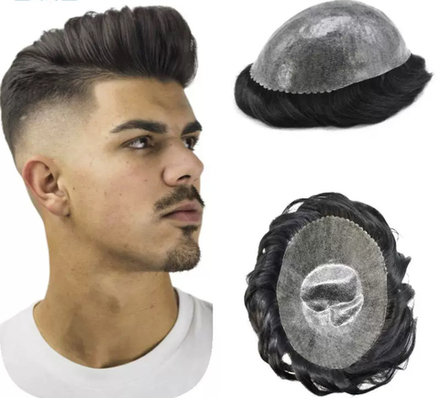 Накладка мужская из натуральных волос