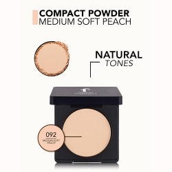 flormar Compact Powder - Пудра в компакте с матовым покрытием оттенок 092 Medium Soft Peach, 11 g