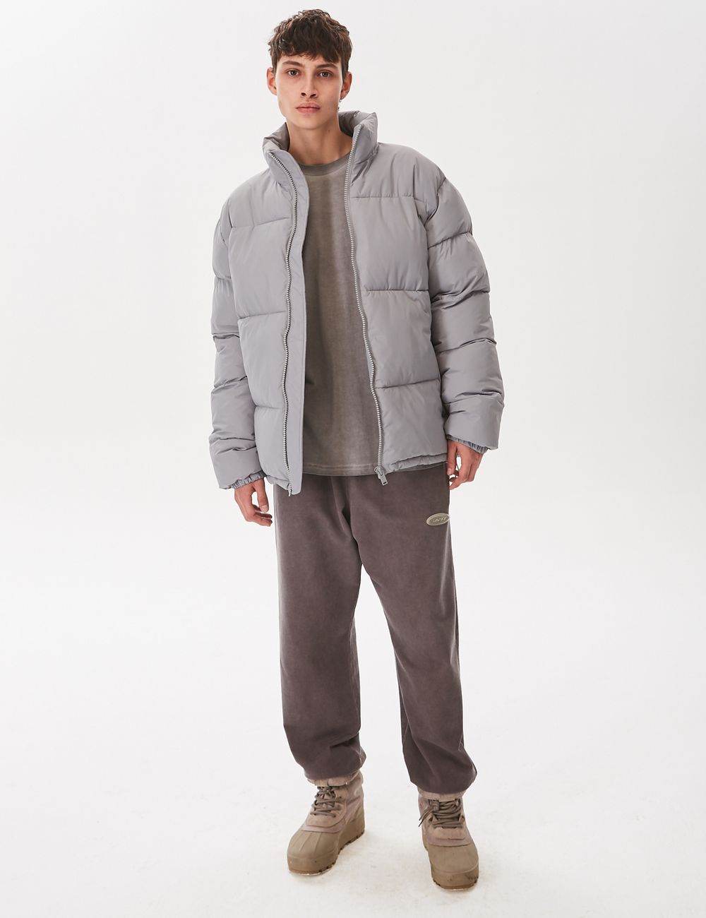 Пуховик ZNY Basic Серый