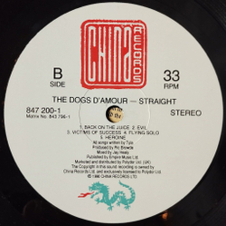 Винтажная виниловая пластинка LP The Dogs DAmour Straight (UK 1990)