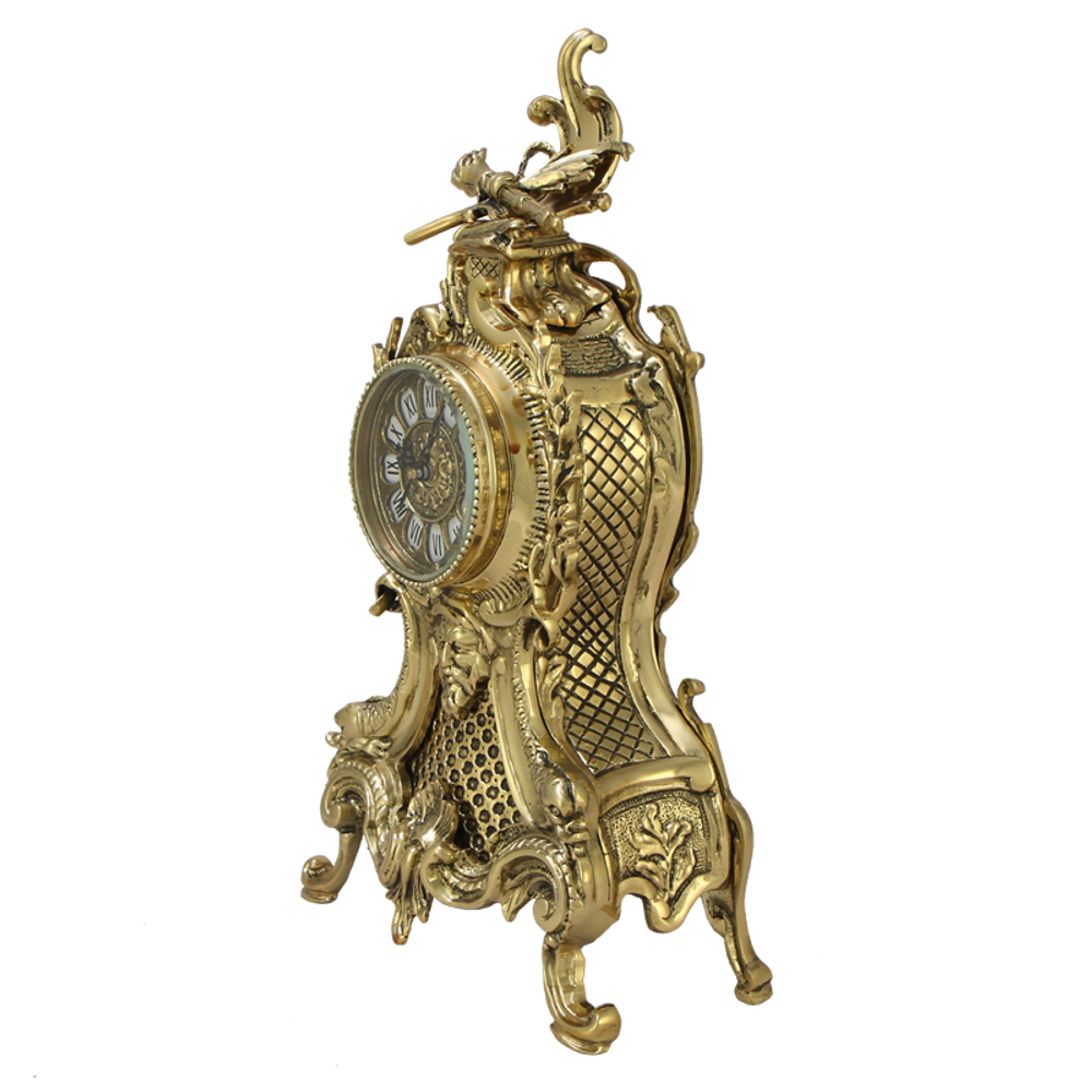 Bello De Bronze Часы "Карранка" каминные бронзовые "золото"