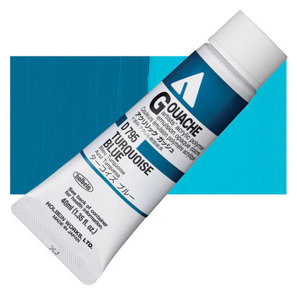 Holbein Acrylic Gouache 40 мл. 795 [А] Turquoise Blue