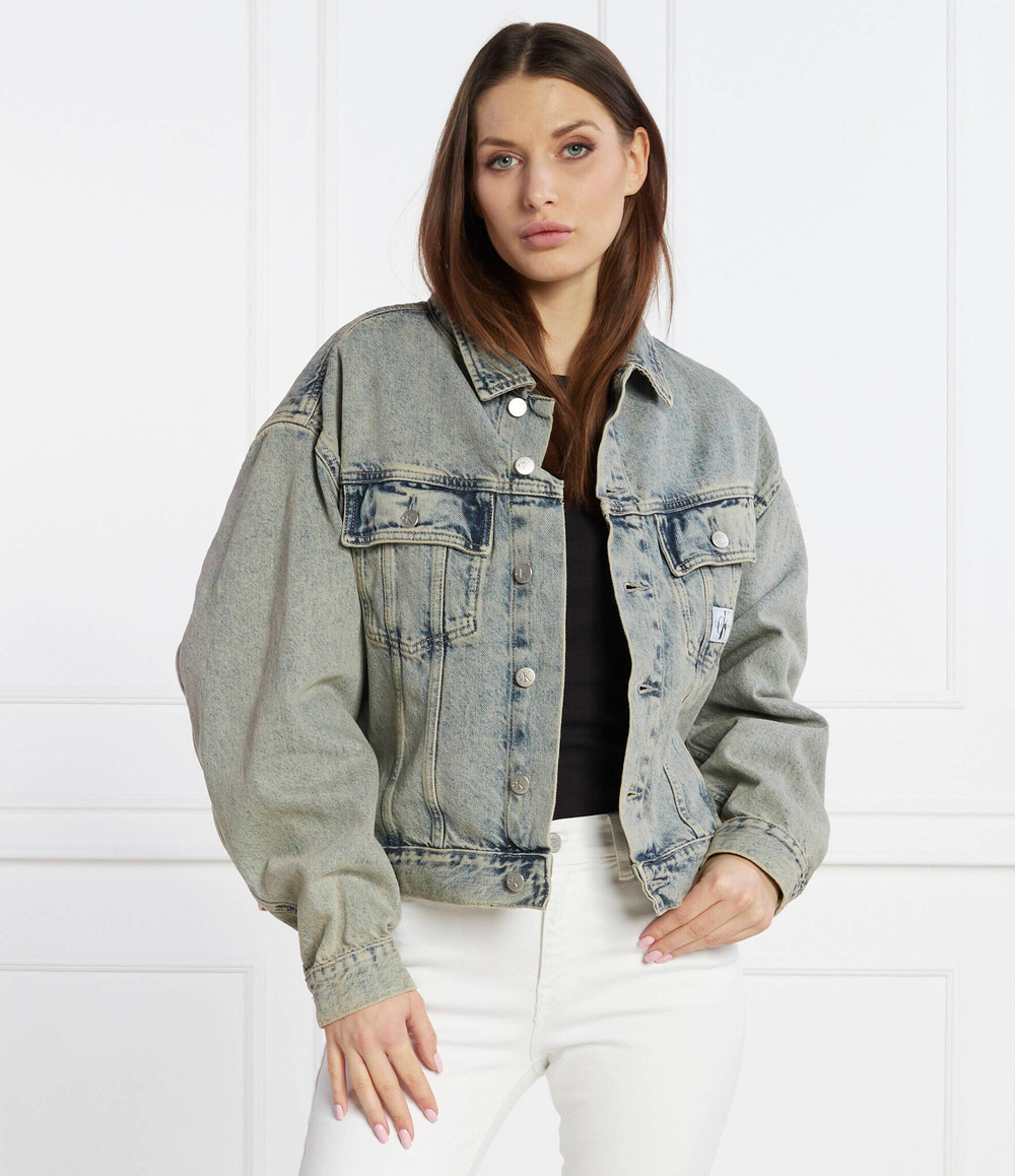 Джинсовая куртка CALVIN KLEIN JEANS - голубой(J20J222501)