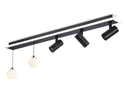 Ambrella Потолочный светодиодный светильник со сменной лампой и пультом управления LineTech FL66202