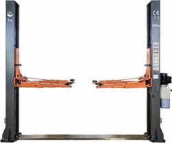 ТЕМП T4 Подъёмник электрогидравлический двухстоечный с нижней синхронизацией, 4 т, 380 В, серый