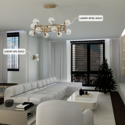 Люстра Crystal Lux LUXURY SP12L GOLD