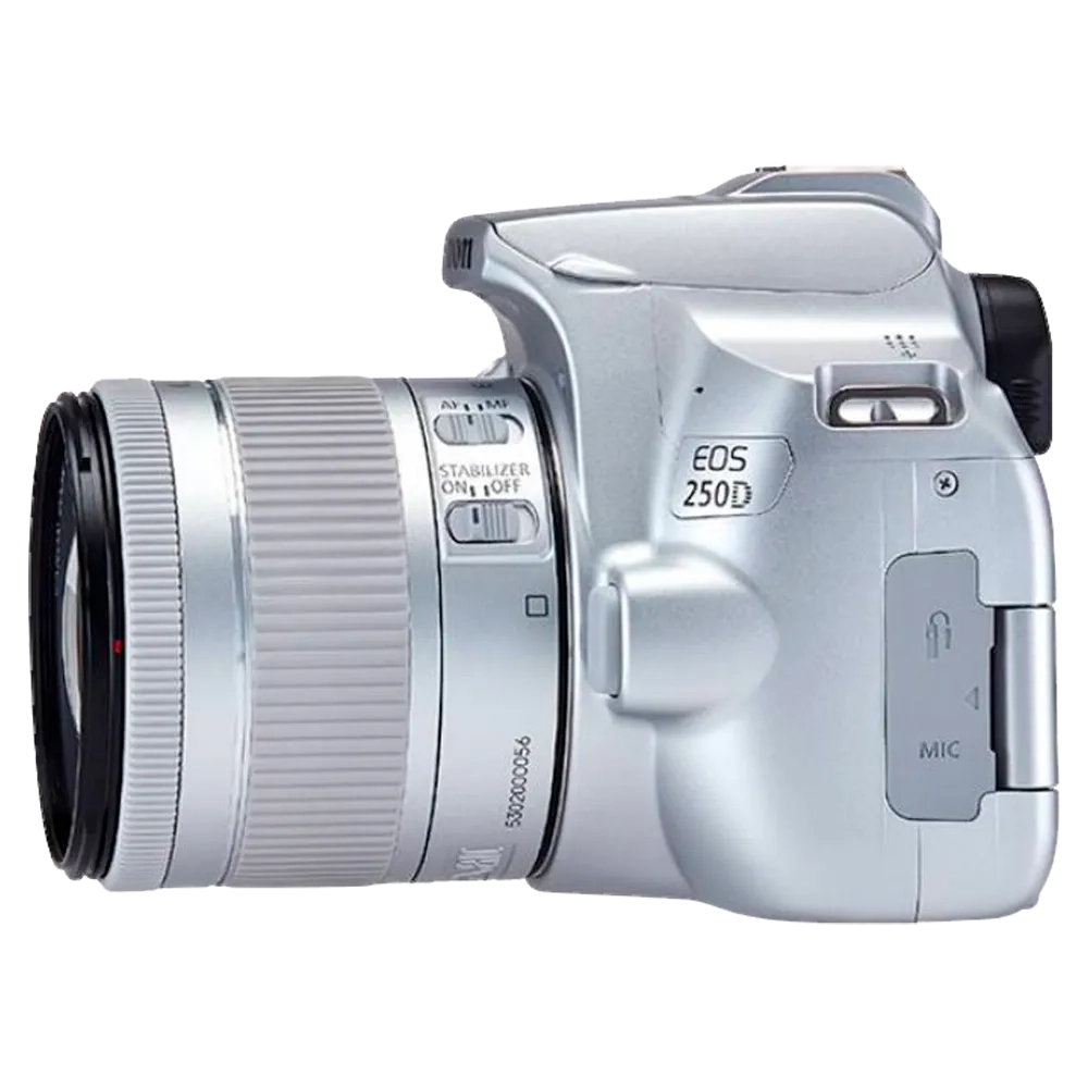 Зеркальный фотоаппарат Canon EOS 250D Kit EF-S 18-55mm f/4.0-5.6 IS STM Серебристый