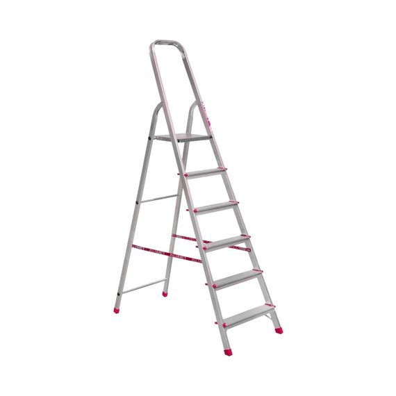 Стремянка стальная Алюмет односекционная 6 ступеней (406)