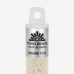 Японский бисер TOHO Round 11/0 (№123L), жемчужный глянцевый
