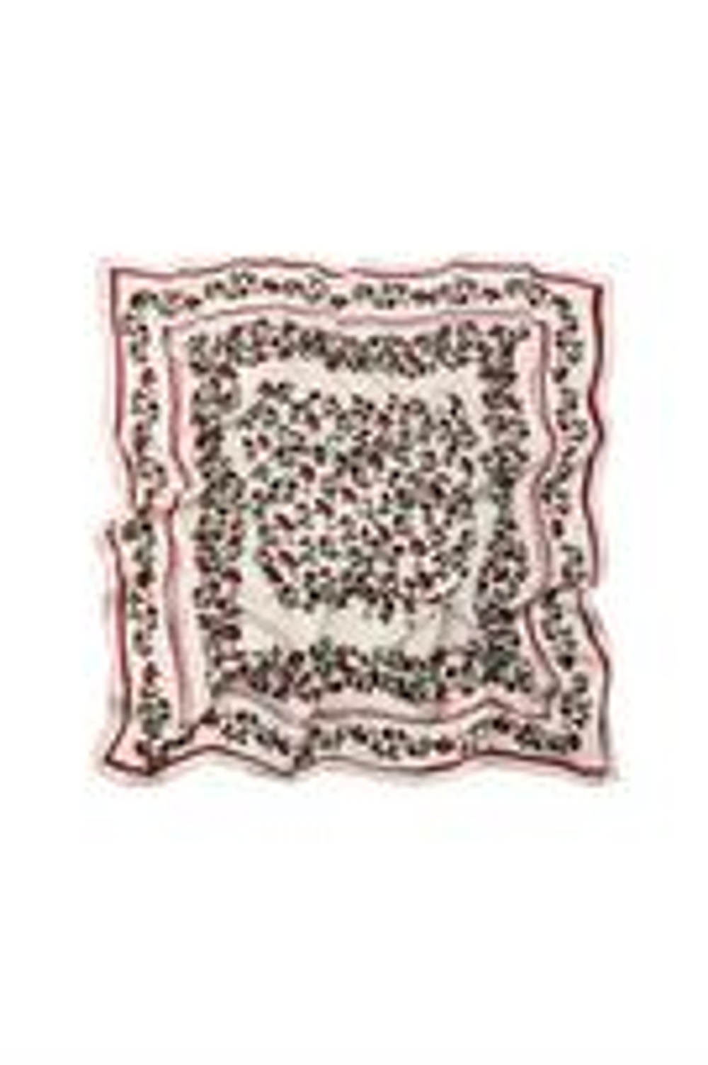 ZARA ПЛАТОК З 100% ВИСКОЗЫ С ЦВЕТОЧНЫМ ПРИНТОМ, ЭКРЮ