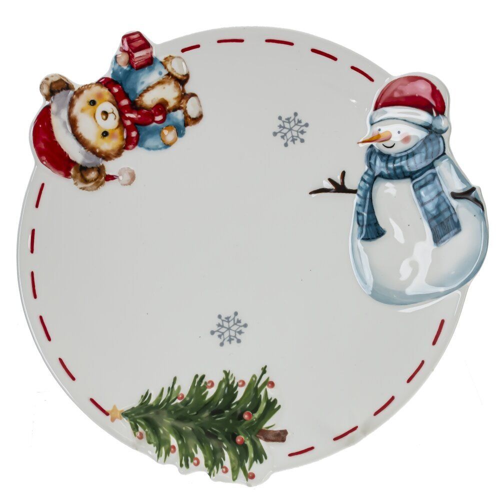 GAEM Тарелка "Веселый Новый год", L21 W21 H2 см
