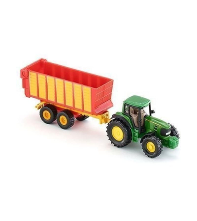 Трактор Siku 1650 Claas с прицепом для силоса