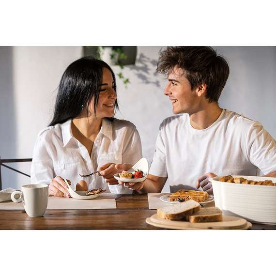 Хлебница с бамбуковой крышкой tierra, 31,5х16,4х12,9 см, молочная